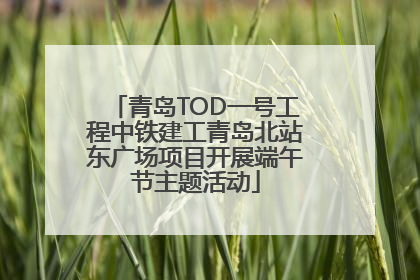青岛TOD一号工程中铁建工青岛北站东广场项目开展端午节主题活动
