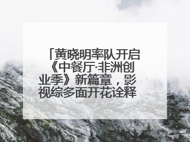 黄晓明率队开启《中餐厅·非洲创业季》新篇章，影视综多面开花诠释全能担当