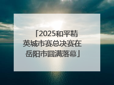 2025和平精英城市赛总决赛在岳阳市圆满落幕